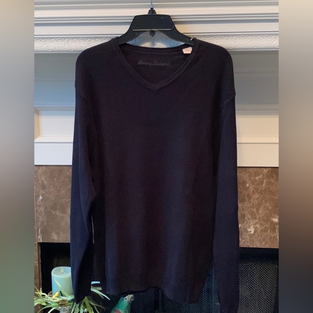 Brand new Tommy Bahama V- neck sweater in black, size large